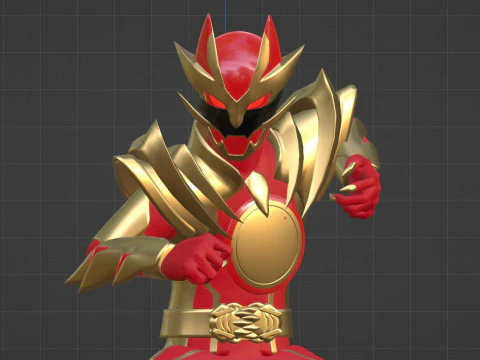 Wild GozyuWolf - No1 Sentai Gozyuger 3D Model