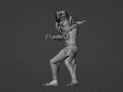 Wild GozyuWolf - No1 Sentai Gozyuger 3D Model