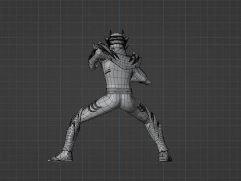 Wild GozyuWolf - No1 Sentai Gozyuger 3D मॉडल