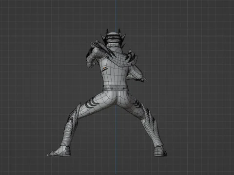 Wild GozyuWolf - No1 Sentai Gozyuger 3D Model
