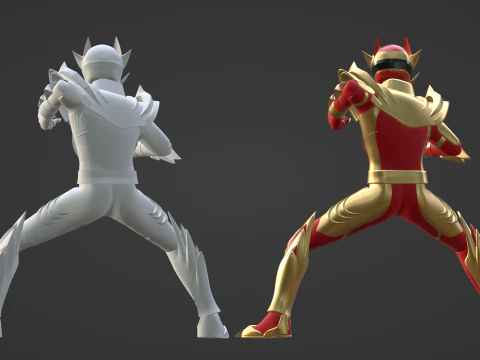 Wild GozyuWolf - No1 Sentai Gozyuger 3D Model