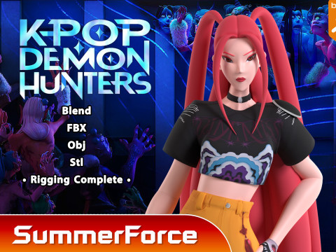 Mira - KPop Demon Hunters 3Dモデル
