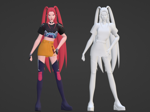 Mira - KPop Demon Hunters Modelo 3D