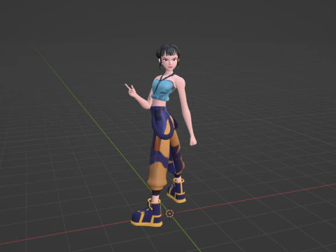 Zoey - KPop Demon Hunters 3D Model