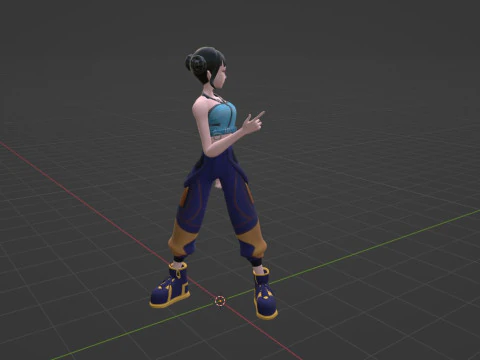 Zoey - KPop Demon Hunters 3D Model
