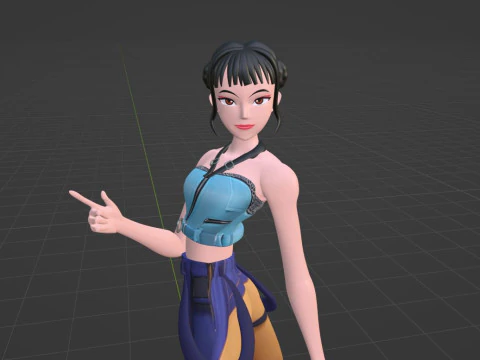 Zoey - KPop Demon Hunters 3D Model