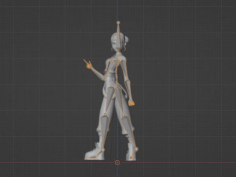 Zoey - KPop Demon Hunters 3D Model