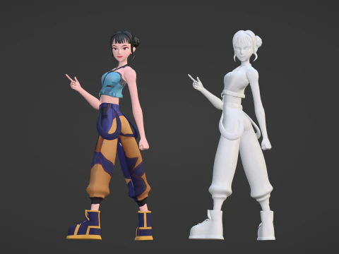 Zoey - KPop Demon Hunters 3D Model