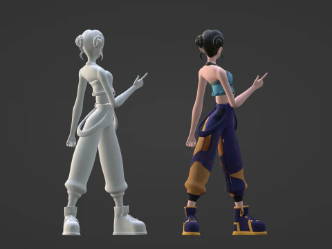 Zoey - KPop Demon Hunters 3D Model
