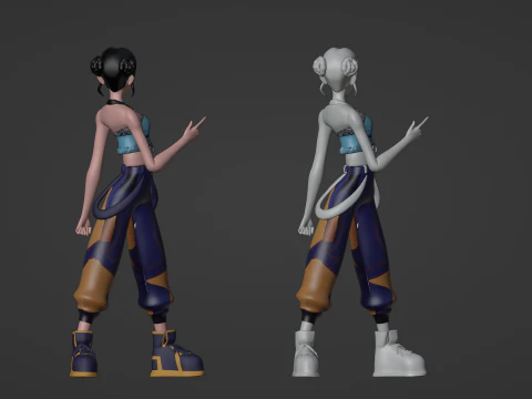 Zoey - KPop Demon Hunters 3D Model