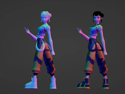 Zoey - KPop Demon Hunters 3D Model