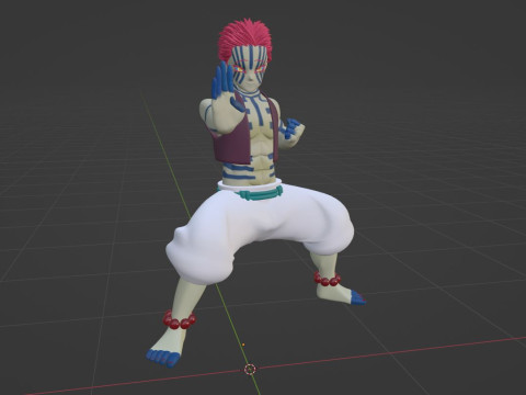 Akaza - Demon Slayer Infinity Castle 3D Modell