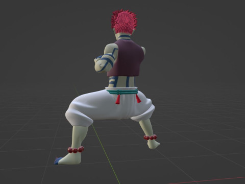 Akaza - Demon Slayer Infinity Castle 3D Modell