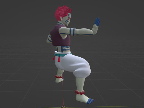 Akaza - Demon Slayer Infinity Castle 3D Modell