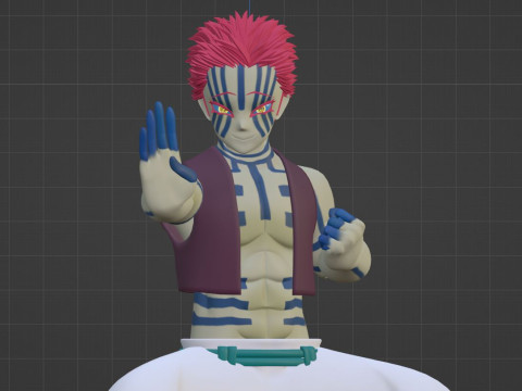 Akaza - Demon Slayer Infinity Castle 3D Modell