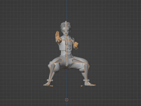 Akaza - Demon Slayer Infinity Castle 3D Modell