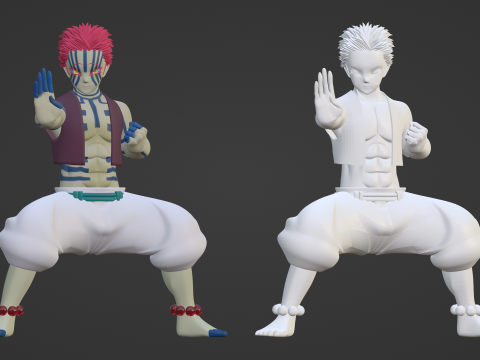 Akaza - Demon Slayer Infinity Castle 3D Modell