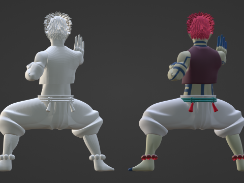 Akaza - Demon Slayer Infinity Castle 3D Modell