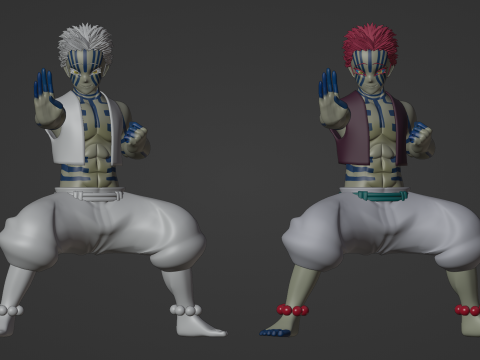 Akaza - Demon Slayer Infinity Castle 3D Modell