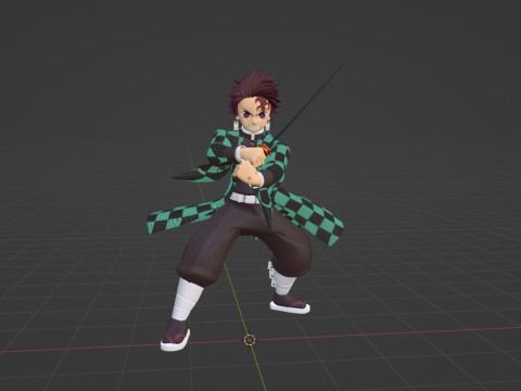 Tanjiro Kamado - Demon Slayer Infinity Castle Model 3D