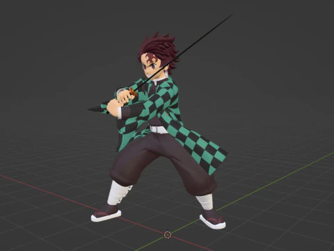 Tanjiro Kamado - Demon Slayer Infinity Castle 3D Model