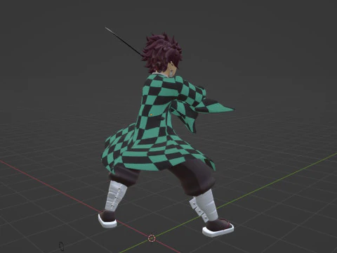Tanjiro Kamado - Demon Slayer Infinity Castle 3D Model