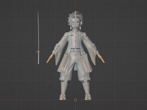 Tanjiro Kamado - Demon Slayer Infinity Castle 3D Model