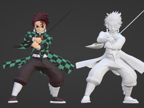 Tanjiro Kamado - Demon Slayer Infinity Castle Model 3D