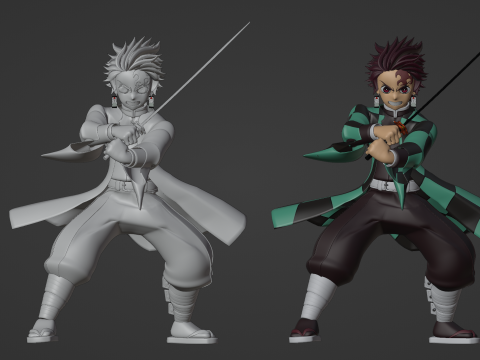 Tanjiro Kamado - Demon Slayer Infinity Castle Model 3D