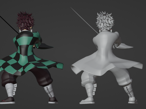 Tanjiro Kamado - Demon Slayer Infinity Castle Model 3D