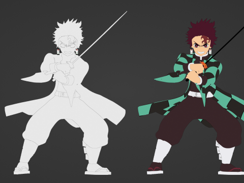 Tanjiro Kamado - Demon Slayer Infinity Castle Model 3D