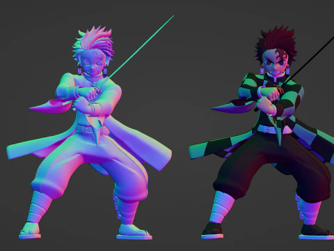 Tanjiro Kamado - Demon Slayer Infinity Castle 3D Model
