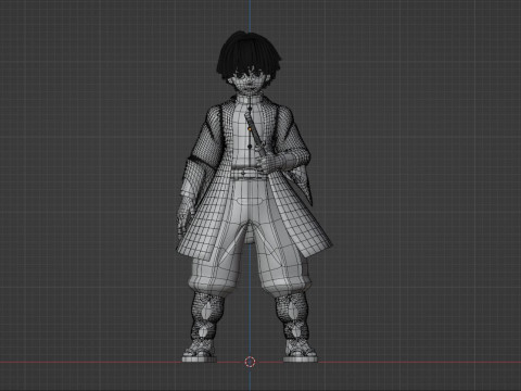 Zenitsu Agatsuma - Demon Slayer Infinity Castle Modello 3D