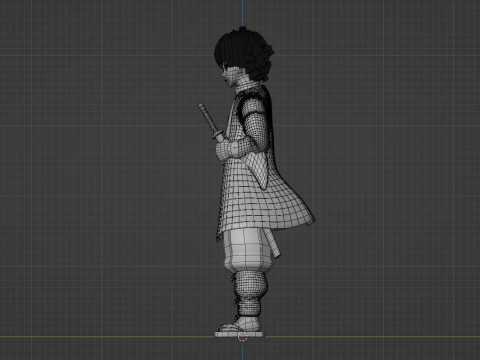 Zenitsu Agatsuma - Demon Slayer Infinity Castle Modello 3D