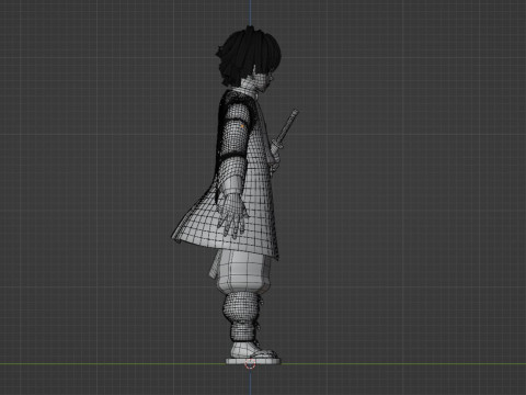 Zenitsu Agatsuma - Demon Slayer Infinity Castle Modello 3D