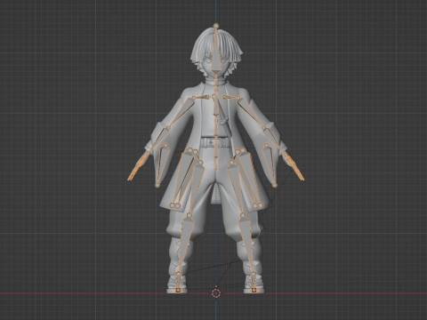 Zenitsu Agatsuma - Demon Slayer Infinity Castle Modello 3D