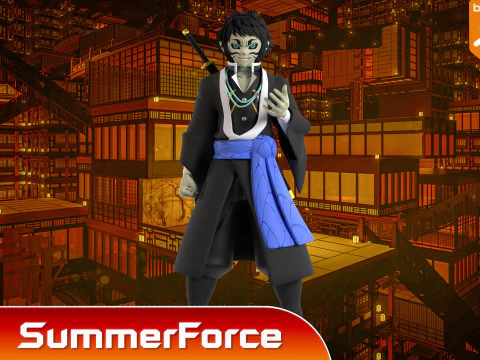 Kaigaku - Demon Slayer Infinity Castle 3D Model