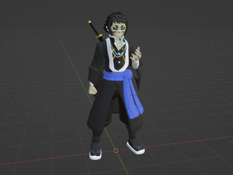 Kaigaku - Demon Slayer Infinity Castle 3D Model