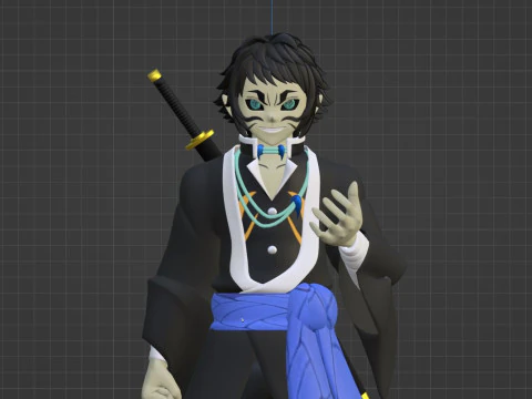 Kaigaku - Demon Slayer Infinity Castle 3D Model