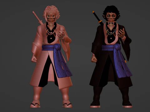 Kaigaku - Demon Slayer Infinity Castle 3D Model