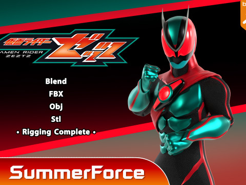 Kamen Rider Zeztz - Physicam Impact Model 3D