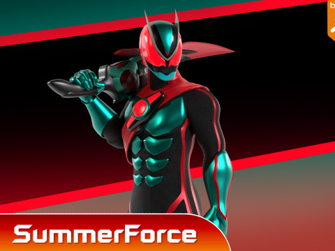 Kamen Rider Zeztz - Physicam Impact 3D Model