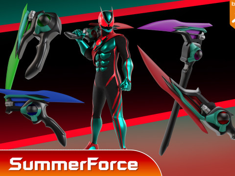Kamen Rider Zeztz - Physicam Impact 3D Model