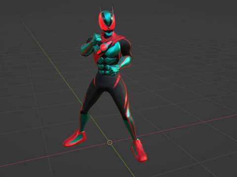 Kamen Rider Zeztz - Physicam Impact 3D Model