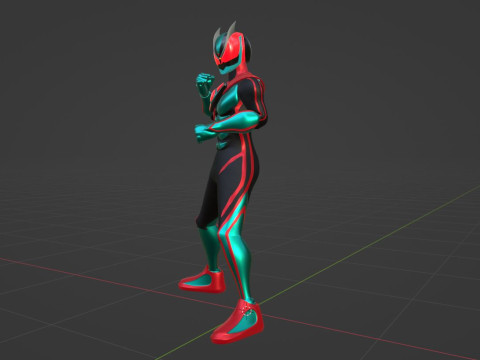 Kamen Rider Zeztz - Physicam Impact 3D Model