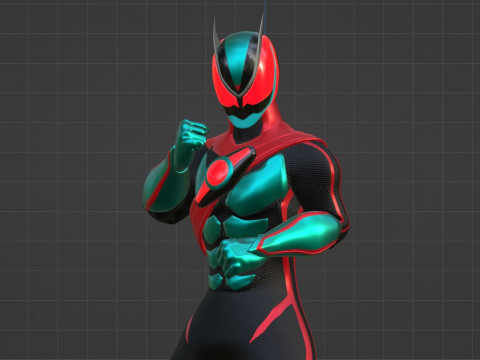 Kamen Rider Zeztz - Physicam Impact 3D Model