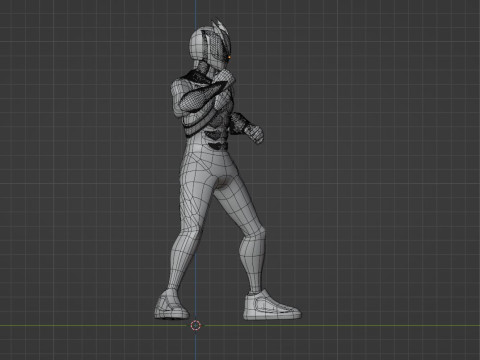 Kamen Rider Zeztz - Physicam Impact 3D Model