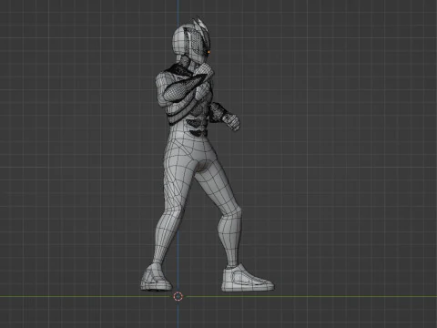 Kamen Rider Zeztz - Physicam Impact 3D Model