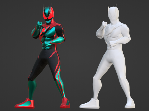 Kamen Rider Zeztz - Physicam Impact 3D Model