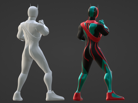 Kamen Rider Zeztz - Physicam Impact 3D Model